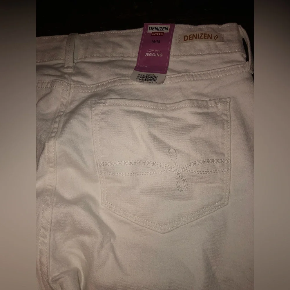 Junior Denim Jeggings by DENIZEN from Levi’s low-rise jeggings  Size 14/15 - Picture 15 of 15